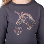 Detail eenhoorn print sweater QHP Didy Junior