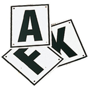 Premiere Manegeletters Set van 8 20x25 cm Wit