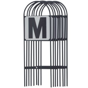 Premiere Manegeletters Set van 8 Zwart