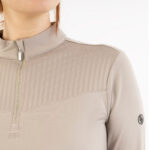 Detail gestreepte print zip pullover BR Jara Moon Rock