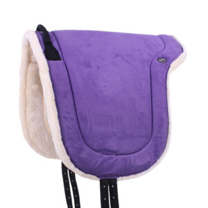 Bareback Pad QHP Paars zijaanzicht