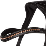 Detail kopstuk QHP hoofdstel Anatomical bitloos zwart