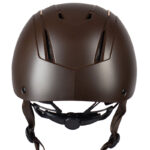 Achterzijde Horka Dali Strass Bruin/Rosegoud paardrijcap