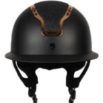 Voorzijde cap Horka Gaudi Mat Zwart/Rosegoud