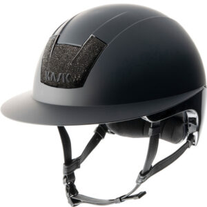 KASK Kooki Lady Swarovski Carpet Zwart Matt voorzijde