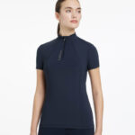Voorzijde LeMieux Classique SS Base Layer Navy