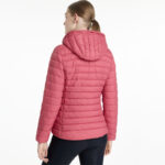 Achterzijde puffer jas LeMieux Rose Cranberry