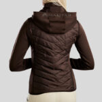 Achterkant jas Montar Hybrid MoEliza Bruin