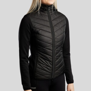 Montar Hybrid jas MoEliza Zwart voorzijde