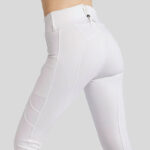 Zijaanzicht Montar Softshell Rijbroek MoAmelia Wit