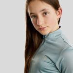 Detail logo en steentjes Montar Trainingsshirt MoCha Kids Stone Blue