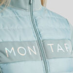 Detail kraag jas Montar MoCha Stone Blue