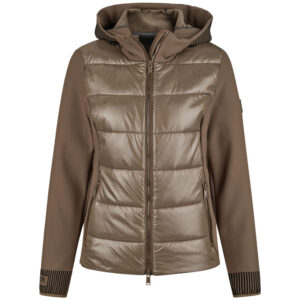 Pikeur Hybrid Jas 8049 Slate Brown voorzijde