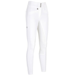 Pikeur New Candela 3976 wedstrijdbroek voorzijde wit