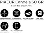 Eigenschappen Pikeur Rijbroek Candela Softshell Full Grip zwart