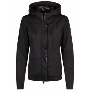 Pikeur Softshell Regenjas 7047 Athleisure zwart voorzijde