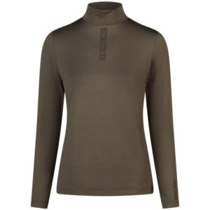 Pikeur Strass Shirt 8273 Deep Khaki voorzijde