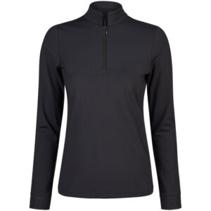Pikeur Zip Shirt 8284 Zwart voorzijde
