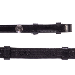 PresTeq FayRein teugels anti-slip zwart met stops