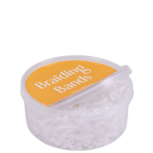 QHP Brede Invlecht Elastiekjes in Box Wit