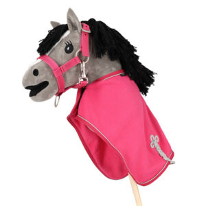 QHP Fleecedeken Hobby Horse Fuchsia Roze