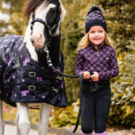 Lifestyle-Foto QHP Reitleggings Lize Full Grip Junior