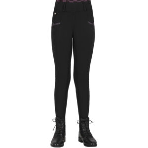 QHP Rijlegging Lize Full Grip Junior zwart voorzijde