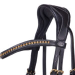 Kopriem detail hoofdstel QHP Devi zwart