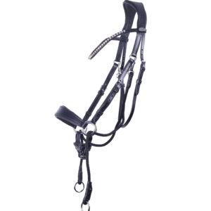 QHP hoofdstel Sunna zwart zijaanzicht