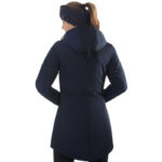 Achterzijde QHP Linde winterjas navy