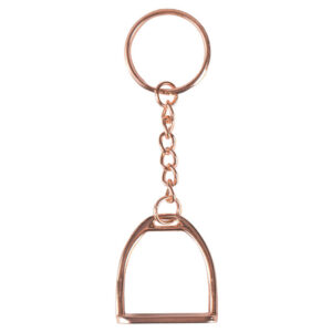 Red Horse Sleutelhanger Stijgbeugel Rosegoud