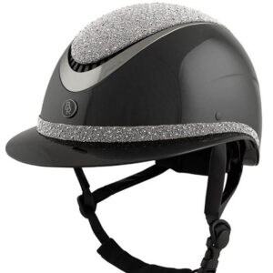 Rijhelm BR Theta Plus Dazzling Glamourous Glossy Zwart/Gunmetal