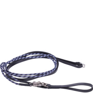 Slofteugel QHP Luxe leer zwart