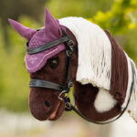 Lifestyle photo LeMieux Hobby Horse Fly Hood Mallow