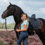 Zadeldek EQPRO Precious Navy Blue sfeerfoto