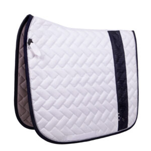 Zadeldek QHP Kae wit/zwart