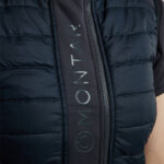 Logo voorkant Bodywarmer Montar Emma Slate Grey