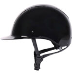 Veiligheidscap Harry's Horse Royal Glossy zwart zijaanzicht