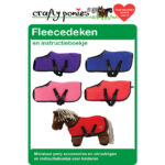 Crafty Ponies veulendeken instructieboekje baby roze ster