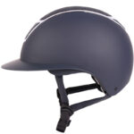 Zijaanzicht Harry's Horse veiligheidscap Mont Blanc Sparkle navy/zilver