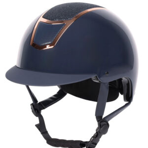 Harry's Horse veiligheidscap Matterhorn Sparkle navy/rosegoud