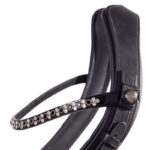 Detail frontriem PresTeq FaySport hoofdstel Glitter zwart