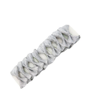 Invlechtstrikjes Red Horse Glitter Zilver