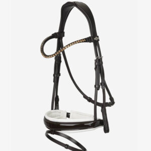 LeMieux Hoofdstel Kudos Patent Dressage Bruin/Wit
