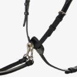 Close up borstgedeelte LeMieux voortuig Kudos zwart/zilver