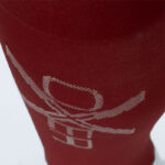 Paardrijsokken OXER Burgundy Rood details