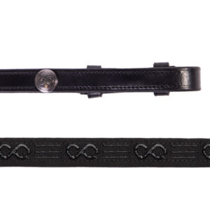 PresTeq FayRein teugels zwart 16 mm