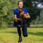 Actiefoto QHP Hobby Horse Borsttuig Dolly Donkerbruin