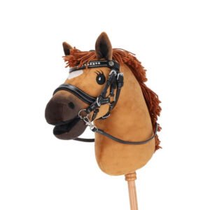 QHP Hobby Horse Hoofdstel Dolly Zwart