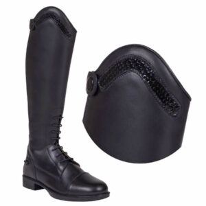 QHP Verwisselbare Top Jaimy Croco Zwart